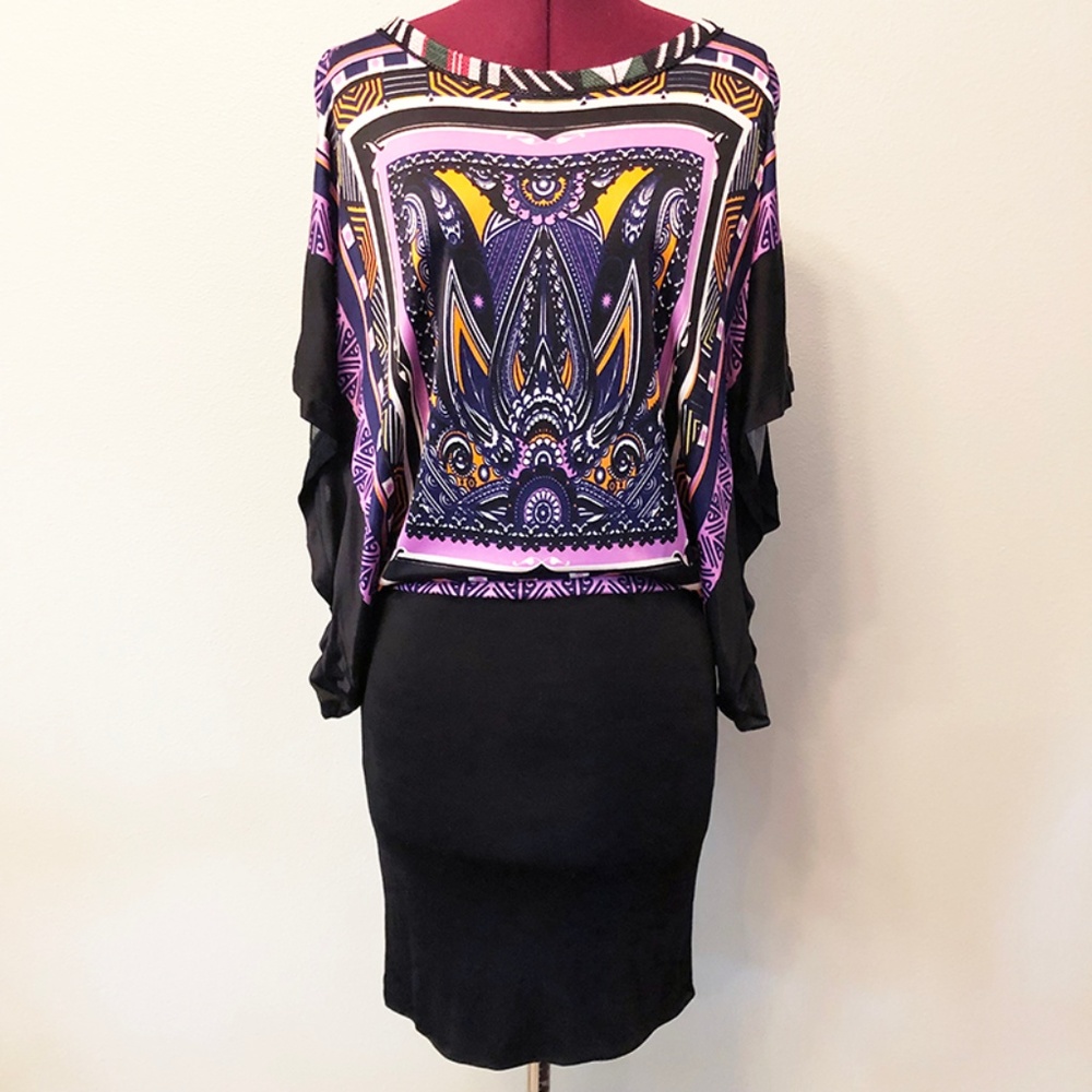 Custo Barcelona | "Inca Square" Patterned Dress